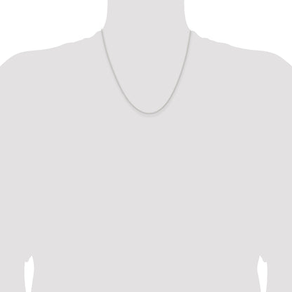 20 Inch Sterling Silver 1.6mm Forzantina Cable Chain Necklace