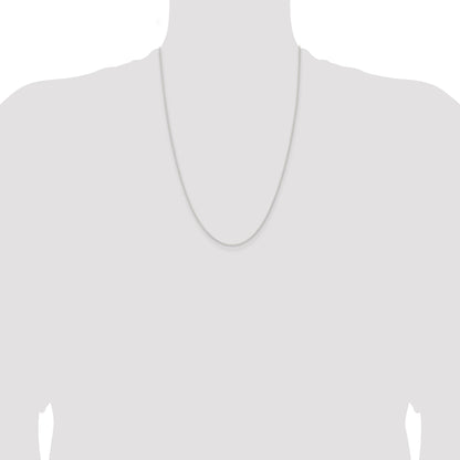 24 Inch Sterling Silver 1.6mm Forzantina Cable Chain Necklace