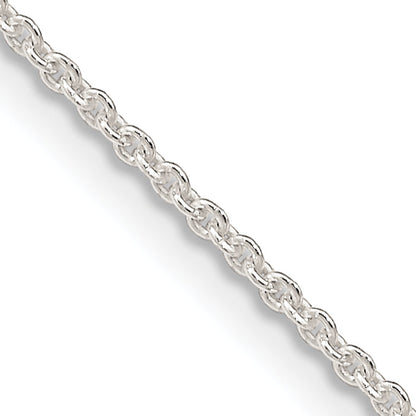 16 Inch Sterling Silver 1.6mm Forzantina Cable Chain Necklace