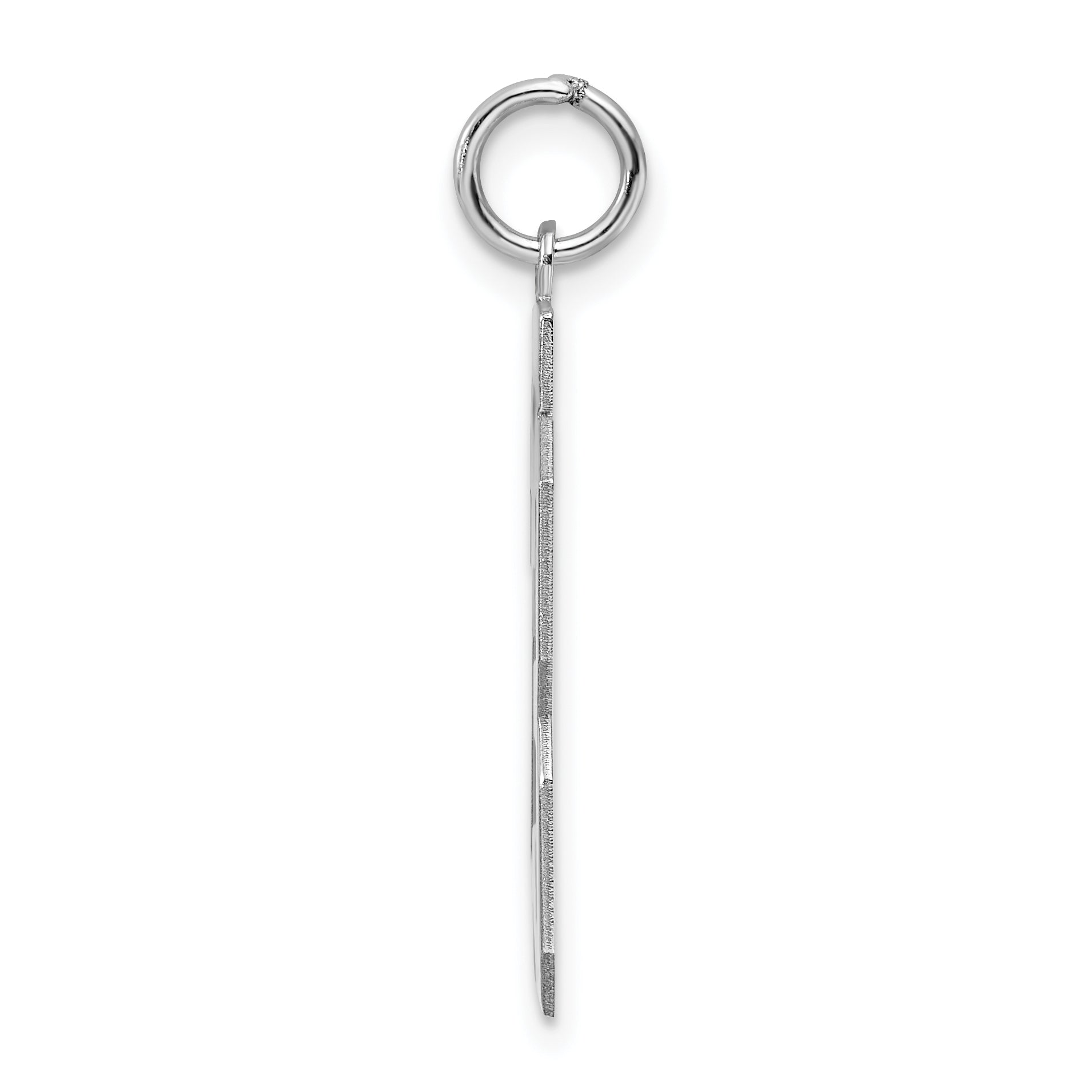 Sterling Silver Silver/Rhodium-Plated Polished Number 23 Charm