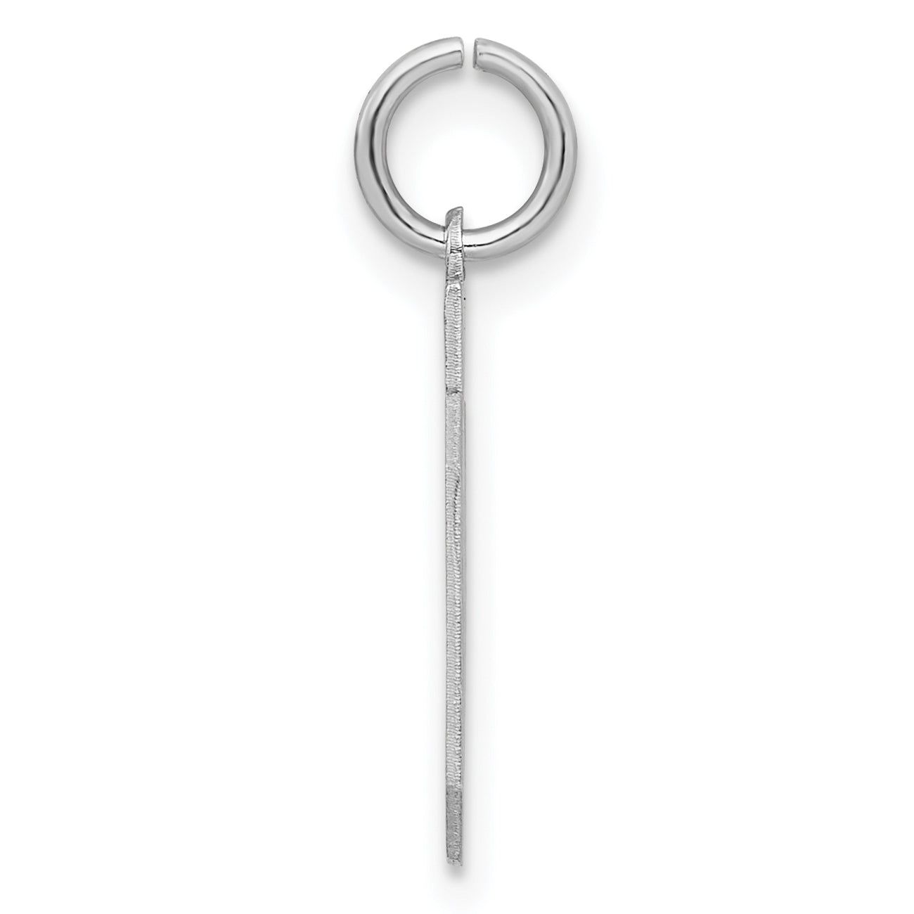 Sterling Silver Silver/Rhodium-Plated Satin Number 20 Charm