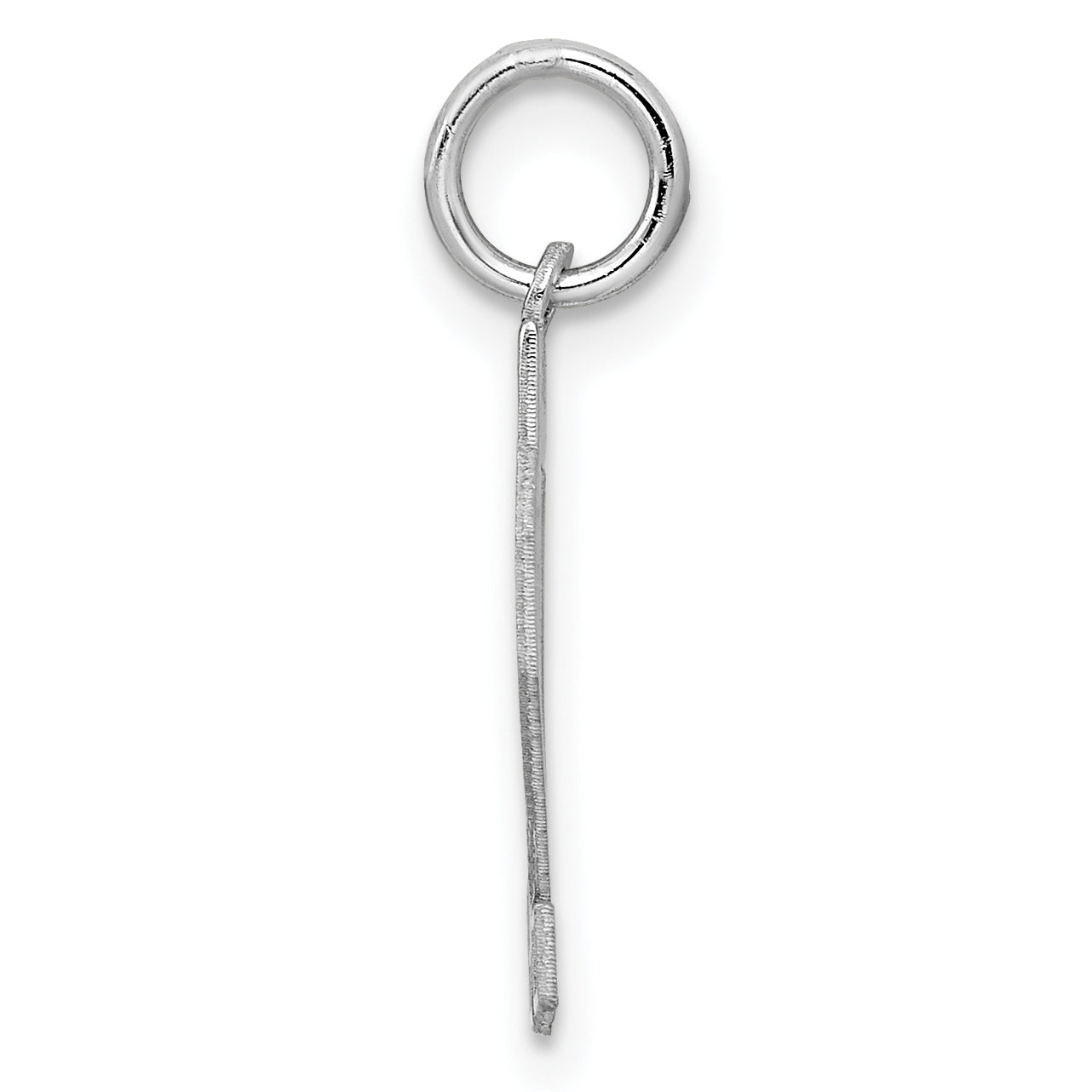 Sterling Silver Silver/Rhodium-Plated Satin Number 32 Charm