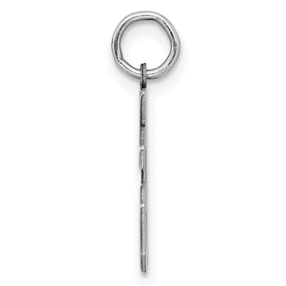 Sterling Silver Silver/Rhodium-Plated Satin Number 36 Charm