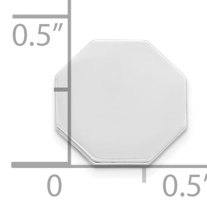 Sterling Silver Rhodium-Plated Tie Tac