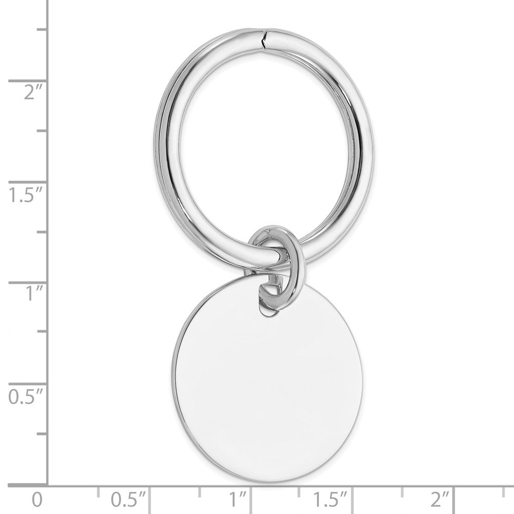 Sterling Silver Rhodium Plated Key Chain