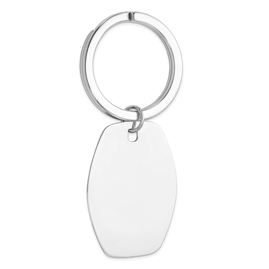 Sterling Silver Rhodium-Plated Key Chain