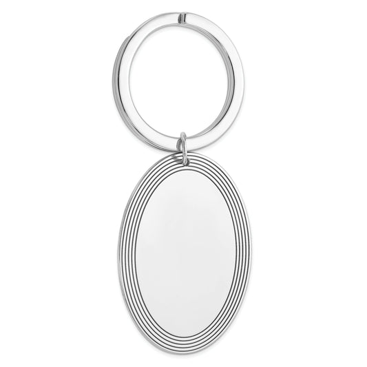 Sterling Silver Rhodium-Plated Key Chain