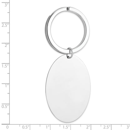 Sterling Silver Rhodium-Plated Key Chain