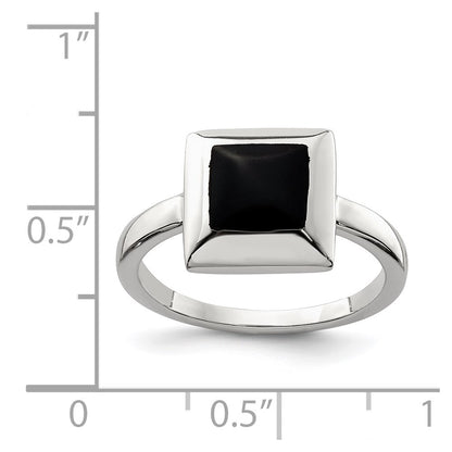Sterling Silver Onyx Ring