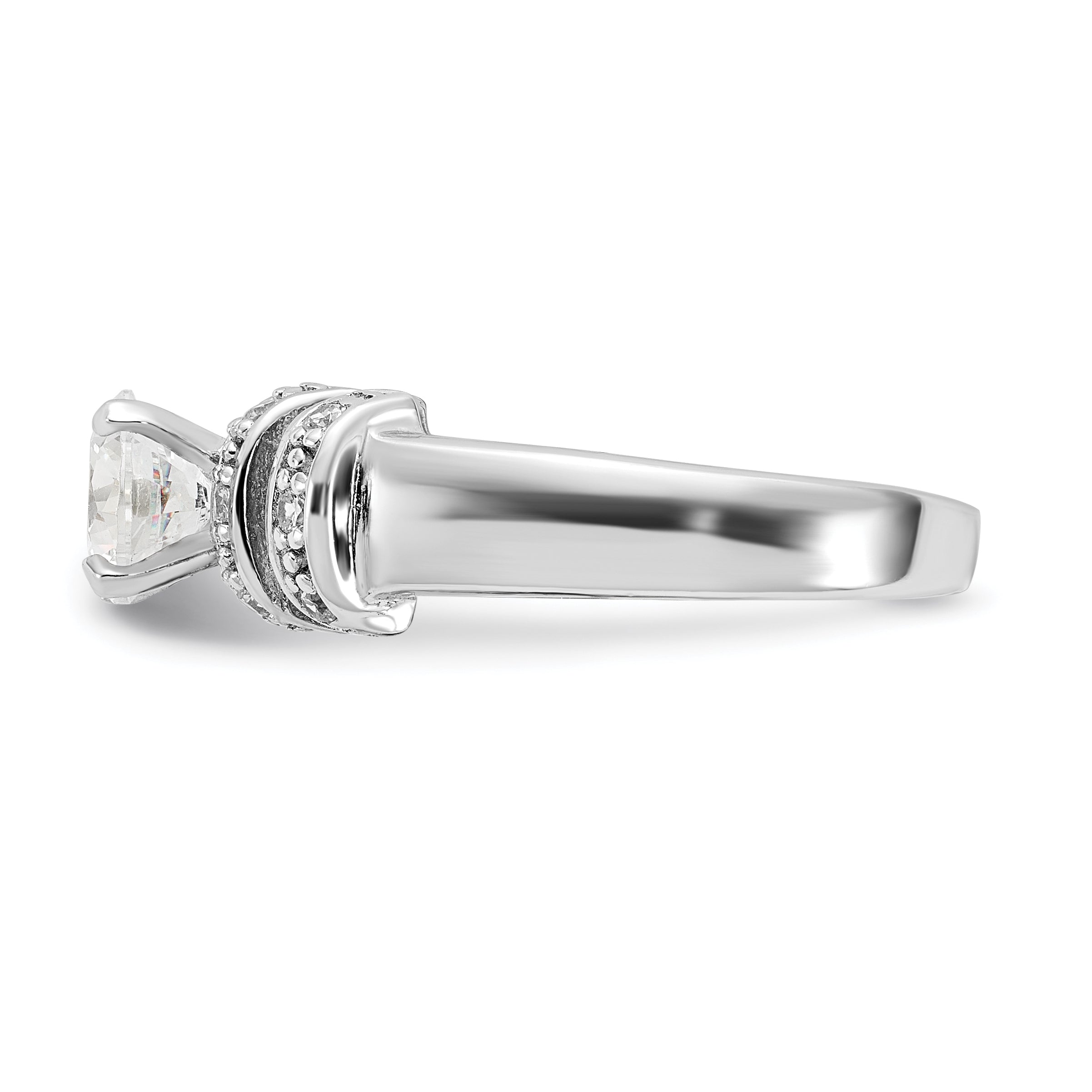 Sterling Silver Cz Ring (Size 6 Only)