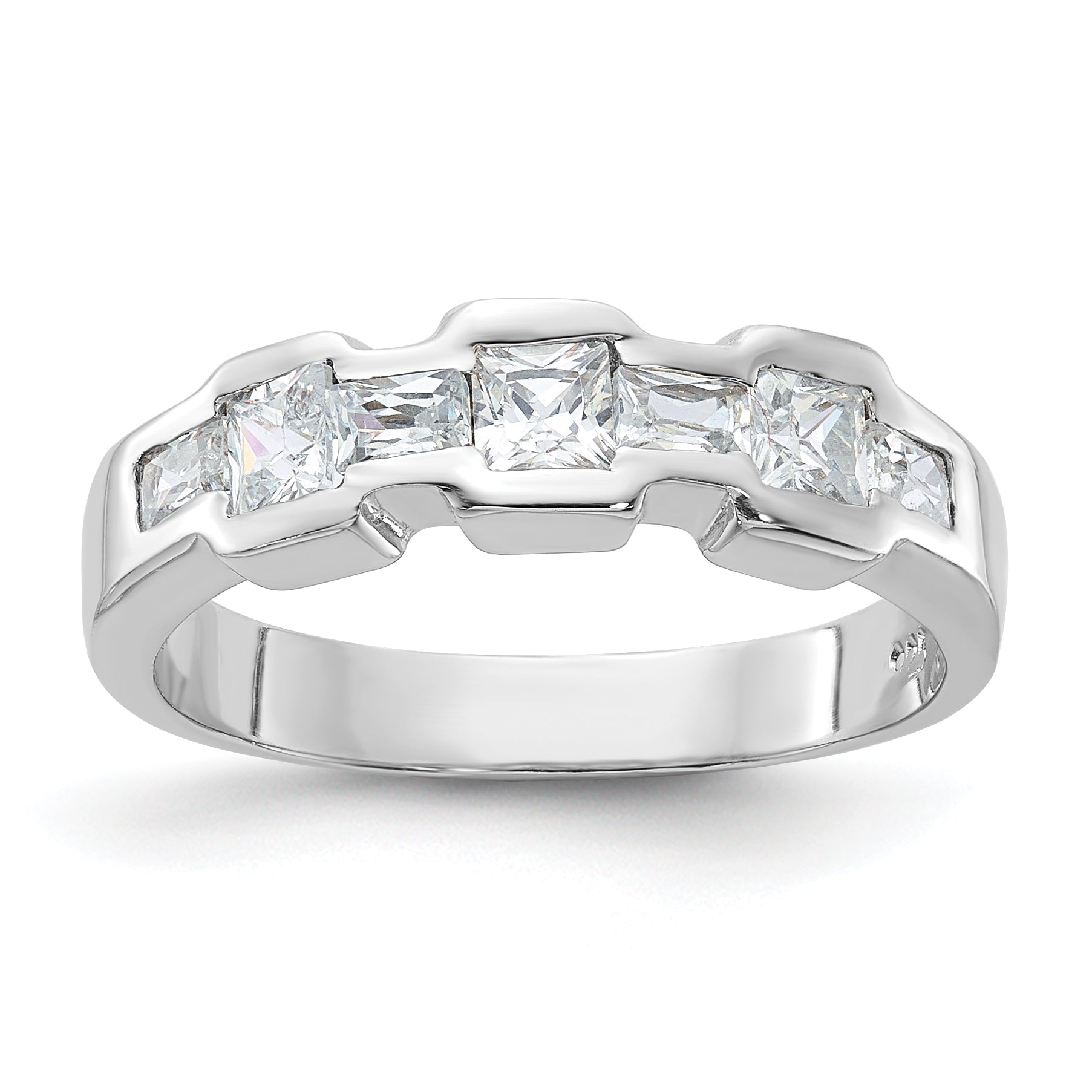 Sterling Silver Cz Ring (Size 6 Only)