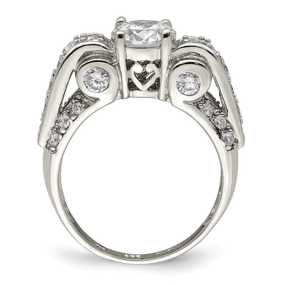 Sterling Silver Fancy Cz Ring