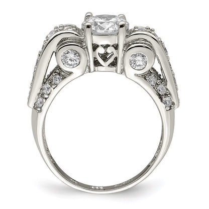 Sterling Silver Fancy Cz Ring
