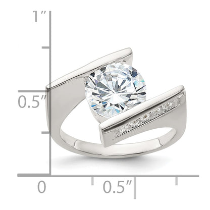 Sterling Silver Cz Ring