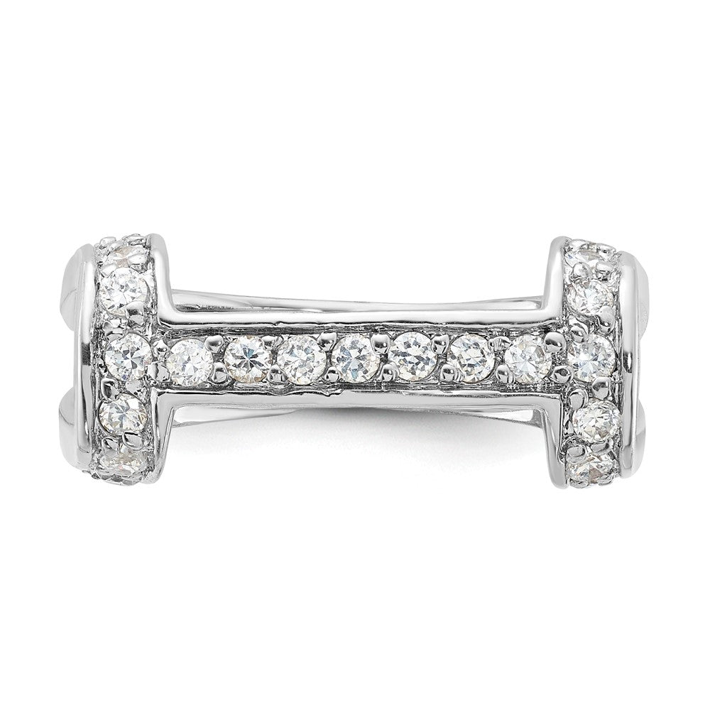 Sterling Silver Fancy Cz Ring