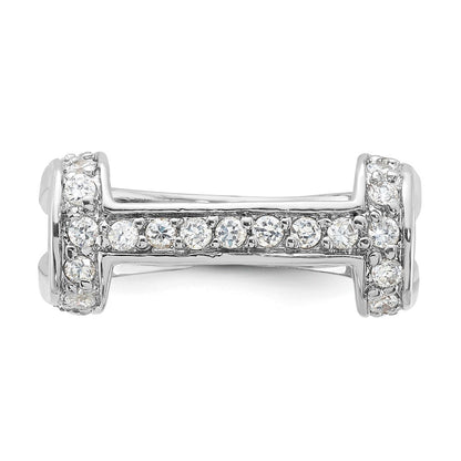 Sterling Silver Fancy Cz Ring
