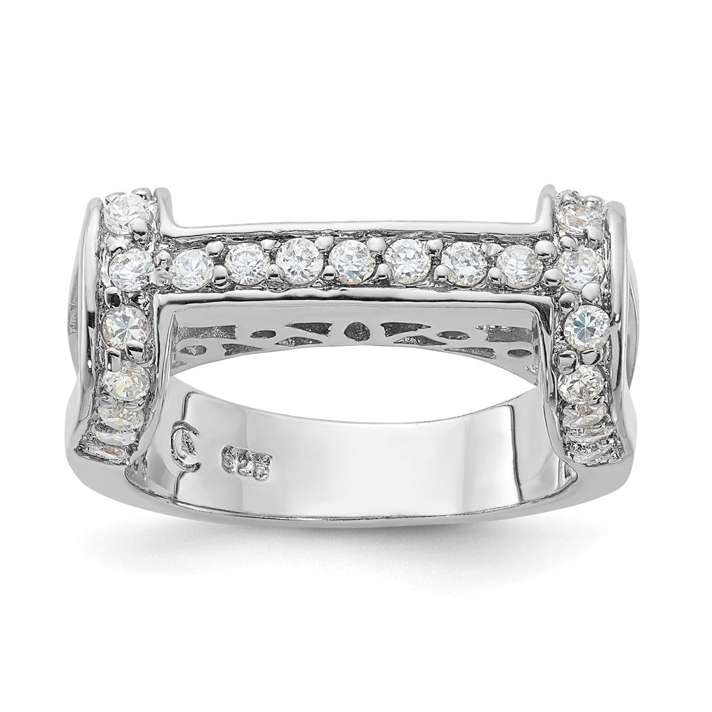 Sterling Silver Fancy Cz Ring