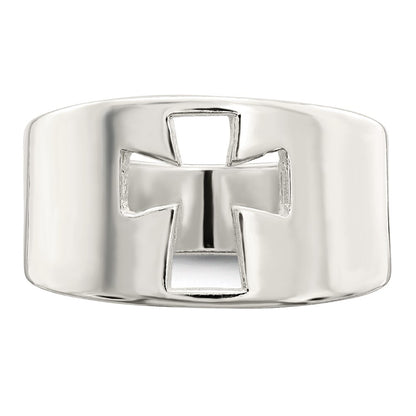 Sterling Silver Cross Cutout Ring