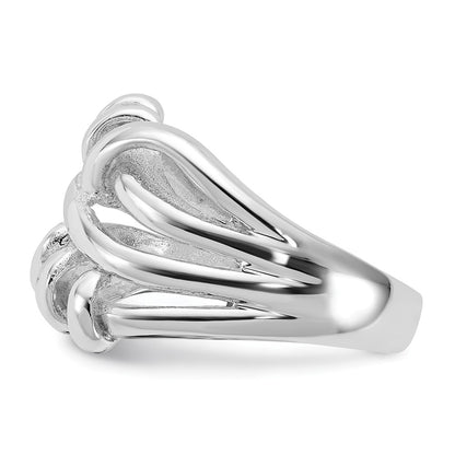 Sterling Silver Polished Fancy Twist Ring