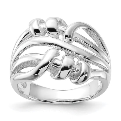 Sterling Silver Polished Fancy Twist Ring