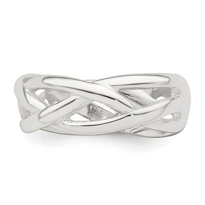 Sterling Silver Woven Toe Ring