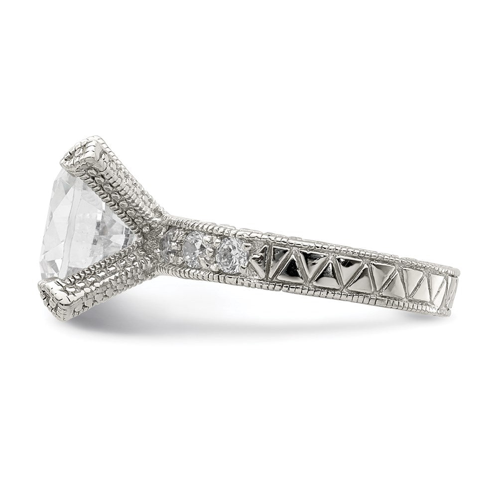 Sterling Silver Cz Ring (Size 6 Only)