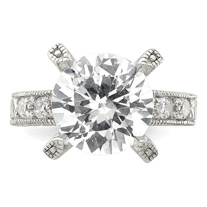 Sterling Silver Cz Ring (Size 6 Only)