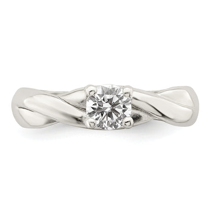 Sterling Silver Cz Ring (Size 7 Only)