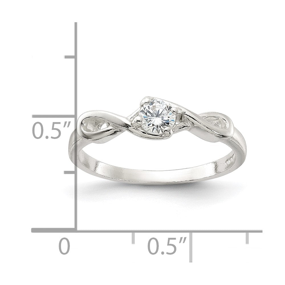 Sterling Silver Cz Ring
