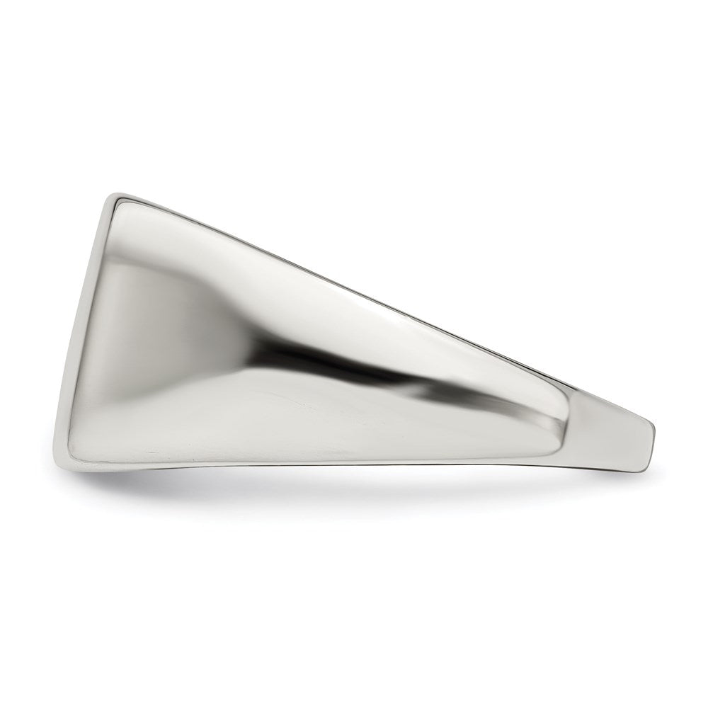 Sterling Silver 11X12mm Closed Back Signet Ring