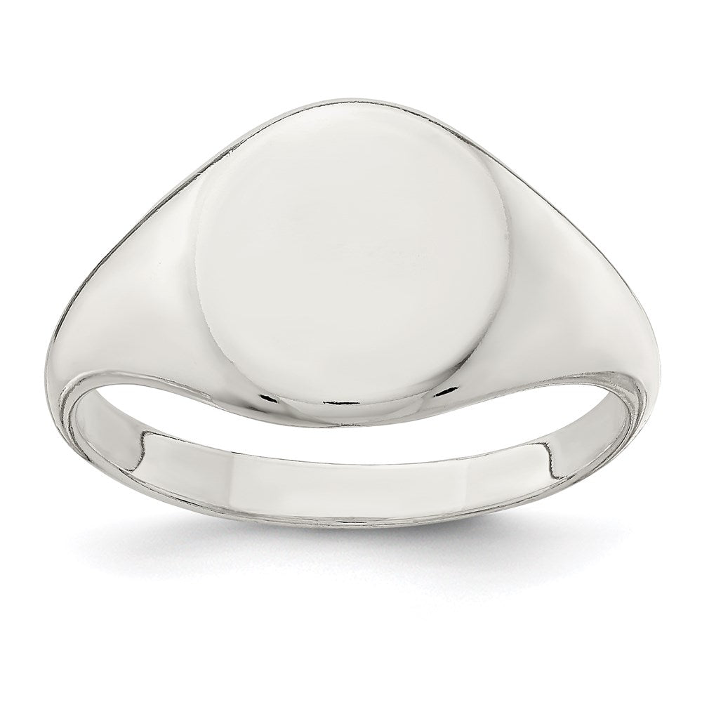 Sterling Silver 13X10mm Closed Back Signet Ring