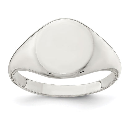 Sterling Silver 13X10mm Closed Back Signet Ring