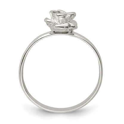 Sterling Silver 8mm Rose Ring
