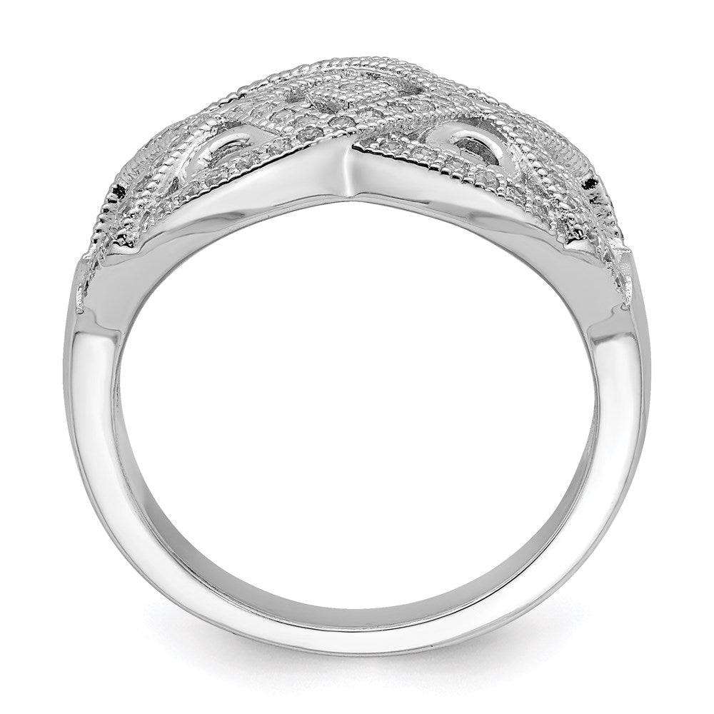 Sterling Silver Micro Pav? With Intricate Designs Ring