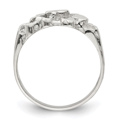 Sterling Silver Woman'S Nugget Ring