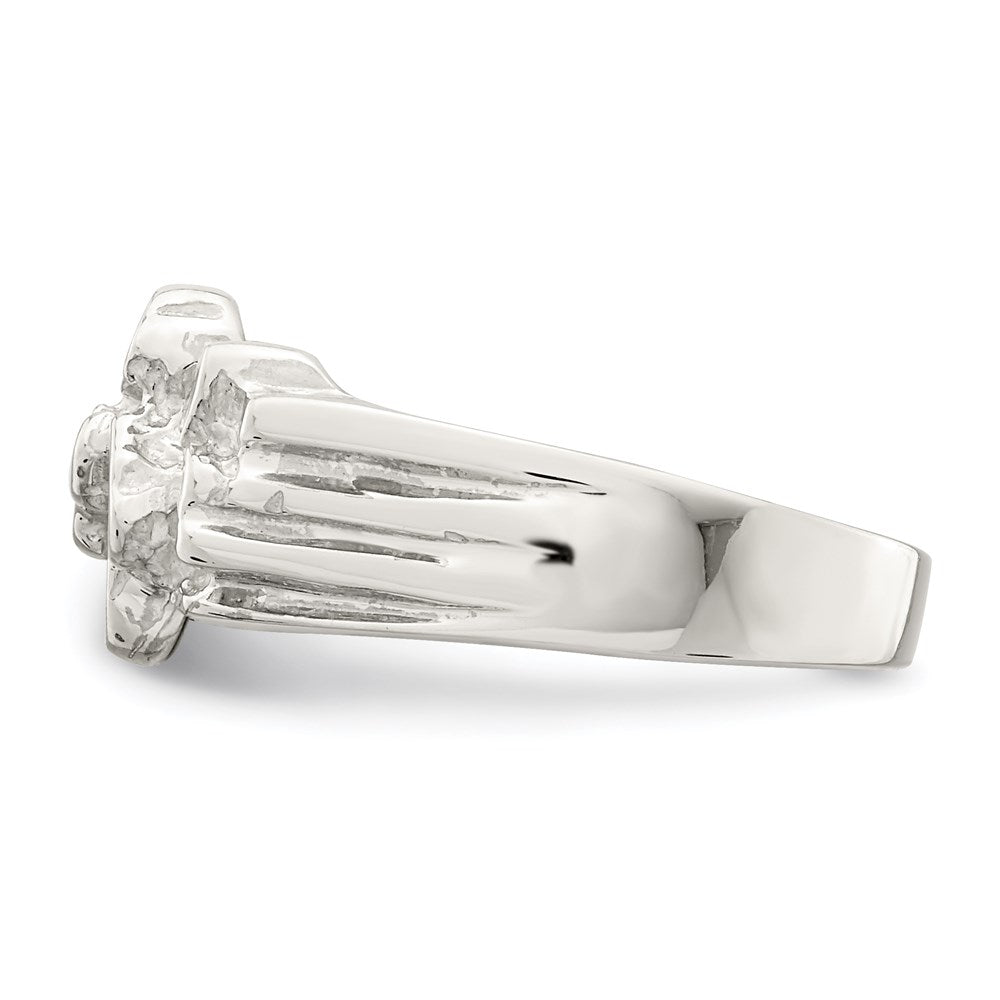 Sterling Silver Woman'S Nugget Ring
