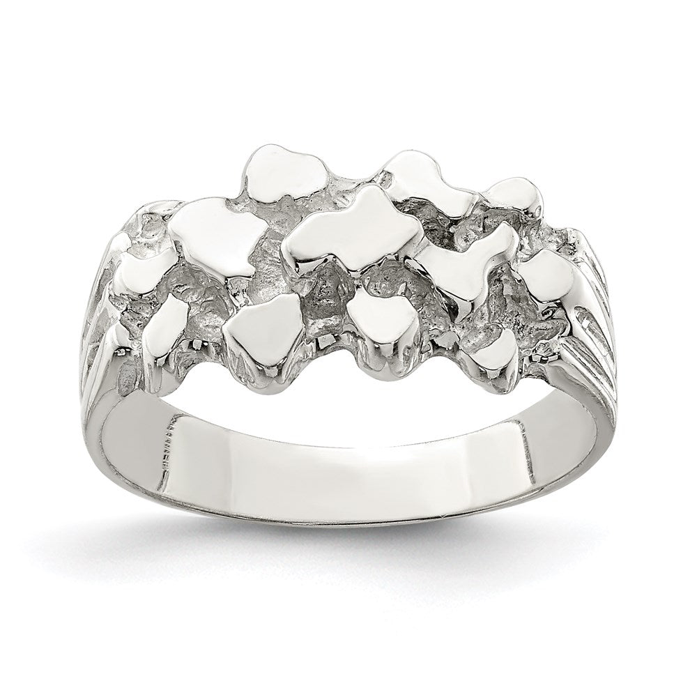 Sterling Silver Woman'S Nugget Ring