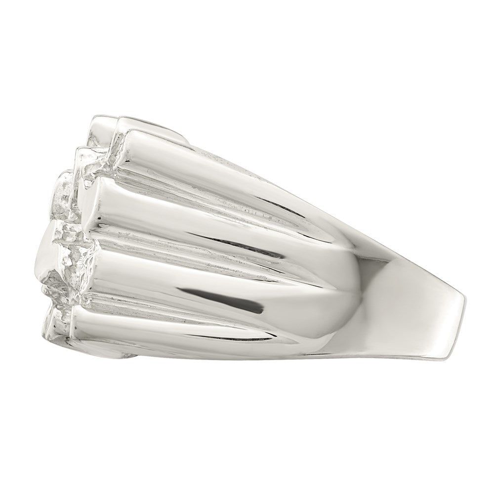 Sterling Silver Woman'S Nugget Ring