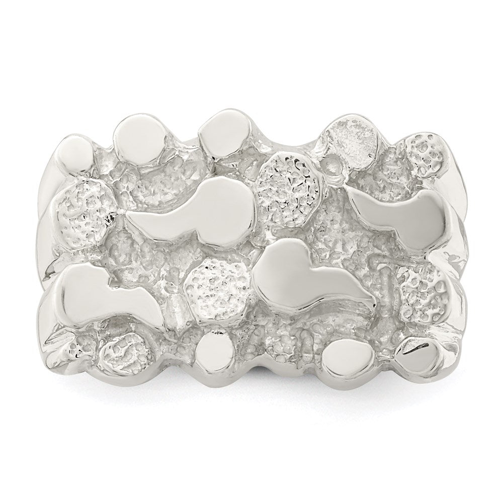 Sterling Silver Woman'S Nugget Ring