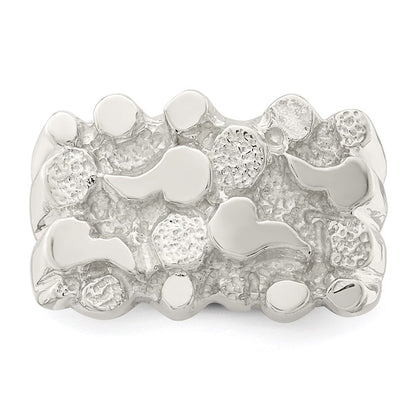 Sterling Silver Woman'S Nugget Ring