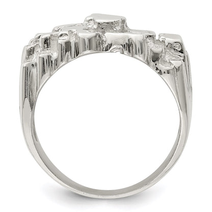 Sterling Silver Men'S Nugget Ring