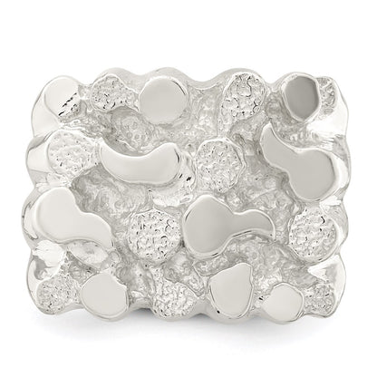 Sterling Silver Men'S Nugget Ring