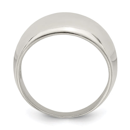 Sterling Silver Polished Cigar Band Ring