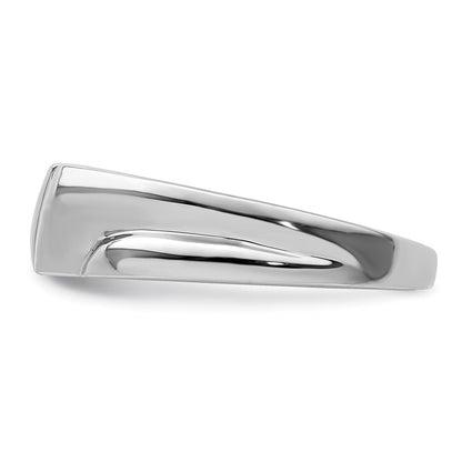 Sterling Silver Rhodium Plated Diamond Men'S Ring