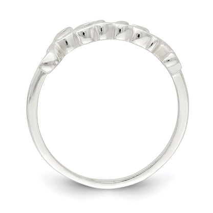 Sterling Silver Polished 'Faith' Ring