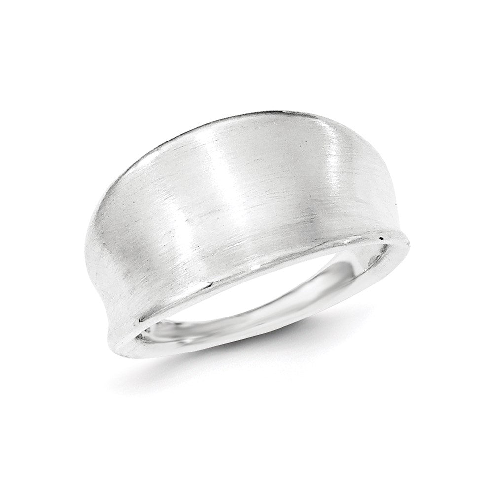 Sterling Silver Polished & Satin Groove Ring