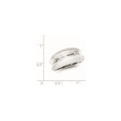 Sterling Silver Polished & Satin Ring