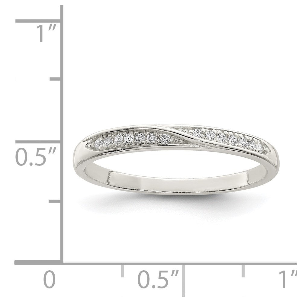 Sterling Silver Cz Ring