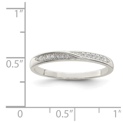 Sterling Silver Cz Ring