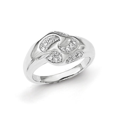 Sterling Silver Cz Ring